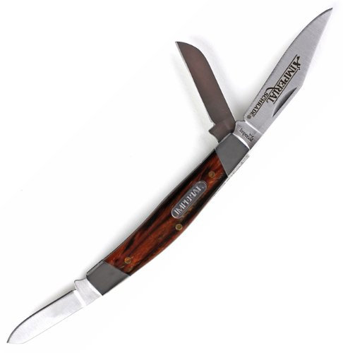 Schrade Unisex – Erwachsene Imperial, Taschenmesser, Länge geschlossen: 8.57 cm, Medium Stockman, Silber/schwarz, Einheitsgröße