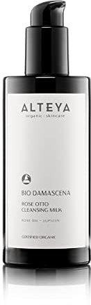 Alteya Bio Reinigungsmilch 200ml – NaTrue Organic-zertifiziert Rein Natürlich Feuchtigkeitsspendend Beruhigend Reinigend - Hautpflege auf der Basis von ätherischem Rosenöl in therapeutischer Qualität