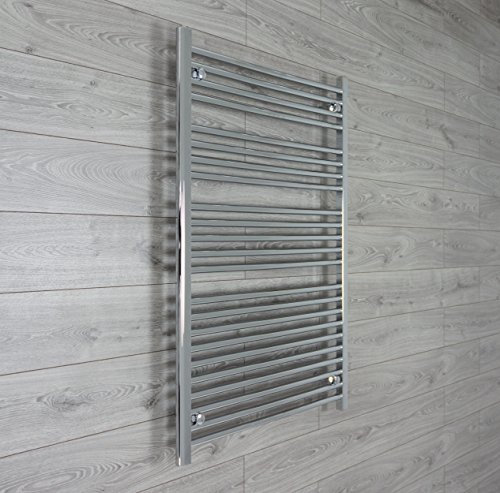 800mm wide 1200mm high Chrome Heated Towel Rails Bathroom