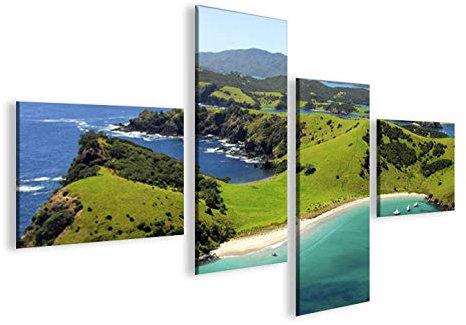 islandburner Bild Bilder auf Leinwand Neuseeland 4L XXL Poster Leinwandbild Wandbild Art up Your Life ®