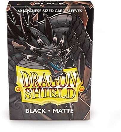 Dragon Shield AT-11102 Japanese Size Matte Black (60 Sleeves)