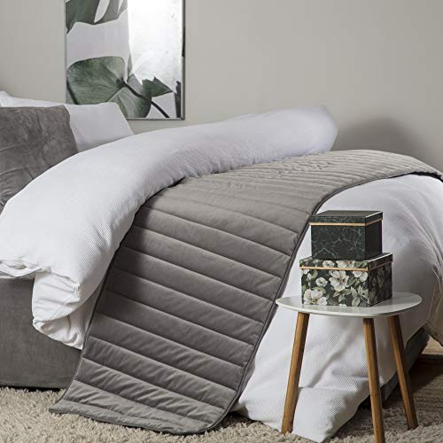 Belledorm Verona Bed Runner (One Size) (Charcoal)