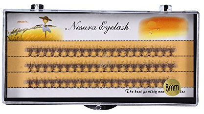 60PCS Eyelash Extensions Individual Lash Volume 3D Fans Natural Fake Eyelashes 9-12MM(8mm)