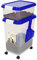 Prime Paws Taylor & Brown 3-Piece Airtight Pet Food Storage Container with Measuring Scoop Plastic Pet Dog Cat Animal Dry Food Dispenser, Blue