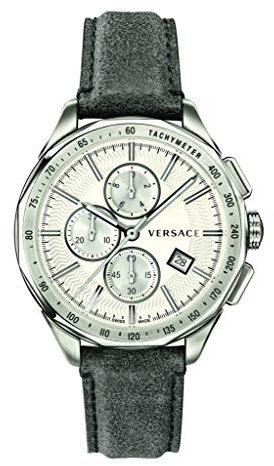 Versace Herrenuhr Glaze Quarz silbern | Herrenuhr | Quarz | silberfarben