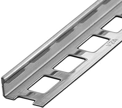 HORI Fliesenabschlussprofil und Übergangsprofil 2,5 m Kantenschutz Eck- und Kantenprofil mit Aussen- und Innenecke Rundkantenprofil I Höhe: 11 mm I Edelstahl (V2A) glänzend