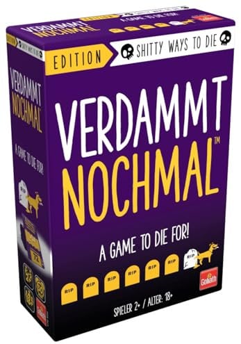 Goliath Verdammt Nochmal: Shitty Ways To Die, Kartenspiel ab 18 Jahren, Gesellschaftsspiele für Erwachsene