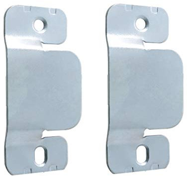Just Accessories® Support de fixation encastré invisible pour tête de lit, meubles, fixation murale en métal pour miroirs et cadres, argent