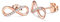 CERSLIMO Ohrstecker Rosegold, Unendlichkeit Ohrringe Sterling Silber 925 Zirkonia Infinity Ohrstecker unendlich Schmuck Geschenk