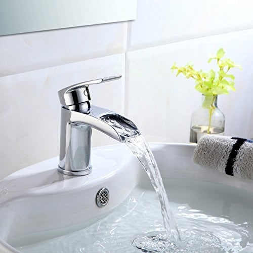 Ari Waterfall Basin Mono Mixer Tap & Waste Chrome