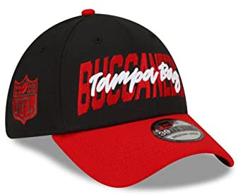 New Era Tampa Bay Buccaneers 2022 NFL Draft Black Red 39Thirty Stretch Cap - L-XL (7 1/8-7 5/8)
