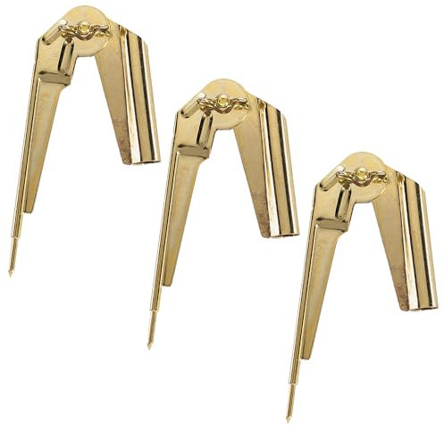 General Tools Pencil Compass and Scriber, Adjustable up to 8 inches, 3 Pack #843/3, Gold