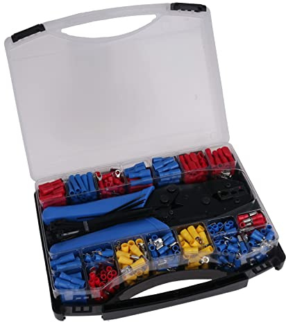 552pc Electrical Ratcheting Crimping Tool + Insulated Terminals Butt Connectors