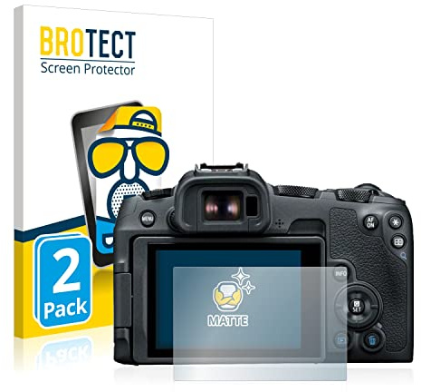 BROTECT Schutzfolie für Canon EOS R8 | 2 Stück Entspiegelnder Displayschutz Made in Germany Matte Displayschutz-Folie Anti-Reflex Anti-Fingerprint Einfache Montage