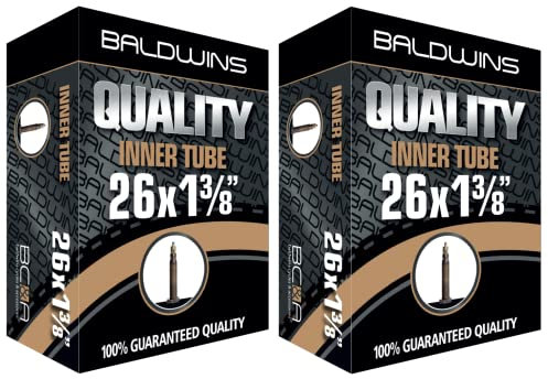 Baldwins Fahrradschläuche Presta/französische Ventile, 66 cm x 3,5 cm, 2 Stück