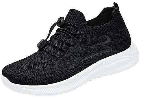Turnschuhe Herren Sportschuhe Damen Laufschuhe Mit Dämpfung Sneakers Straßenlaufschuhe Fashion Fitness Schuhe Atmungsaktiv Leichte Schwarz