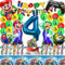 52Pcs Mari Geburtstag Deko,4 Jahre alt Mari Luftballon,Mari Party,Mari Geburtstagsdeko,Mari Luftballon Geburtstag für Kindergeburtstag