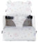 NOUKIE'S - Rehausseur Rose Blanc Bébé de 9 mois à 3 ans Chaise Enfant avec Dossier et Coussin- Léger, Pliable et Nomade - Harnais, Sécurité - Imperméable, Déhoussable et Lavable - Max 13 kg - Voyage