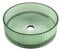 Baikal Lavabo sobre Encimera | Redondo | Cristal Verde | 36 x 36 x 11 cm | Sin Orificio para Grifo | Lavabo Baño | Envío con Embalaje Reforzado