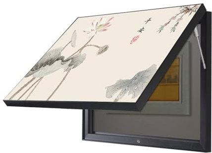 ZLRBN Cache Compteur Electrique, Peinture Décorative de Boîte de Compteur, Cache Tableau Electrique, Coffret de Blindage Disjoncteur sans Trous (50x70cm)