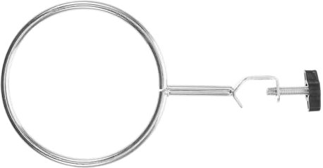 HEMOTON Laboratory Retort Stand Support Ring Clamp Extra Large Iron Ring Metal Lab Clamp for Flask and Beakers Chemistry Physics Lab Accessories Test Tube Holder