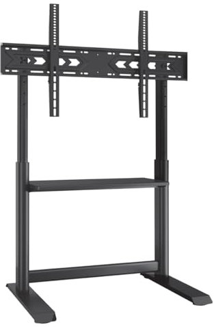 Techly 620898 Supporto a Pavimento per TV LCD/LED/Plasma 60-86 Multifunzione Nero