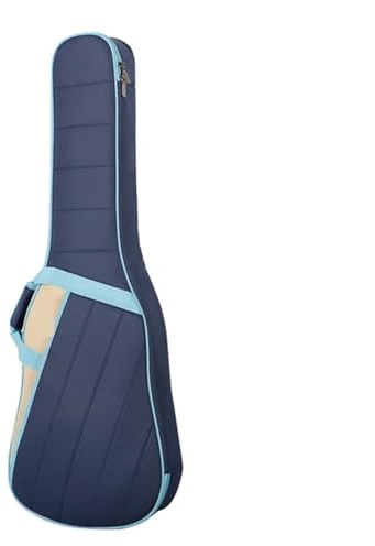 SHENJMAI Gitarrentasche Oxford 40 Zoll 41 Zoll Wasserdichter Rucksack Gitarrentasche Akustikschaumstoff Gepolsterter Gitarrenkoffer Gitarren-Gigbag(Blue)