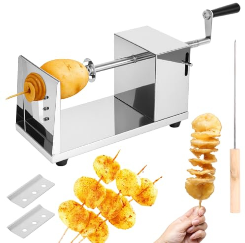 Spiralschneider Edelstahl, Kartoffelschneider für Gemüse & Obst