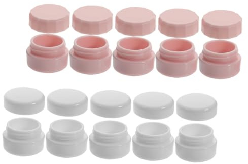 AUTSUPPL Lot de 10 Pots Cosmétiques en Plastique PP Rechargeables, 3G, Étanches et Portables, pour Lotion et Maquillage en Voyage