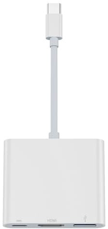 iPhone to HDMI Adapter for iPhone 17/16/15 to TV, 4K@60Hz USB C to HDMI Adapter with 100W PD, USBA 3.0 Port, HDMI to USB-C Digital AV Multiport Converter for MacBook Neo/Pro/Air, iPad, Galaxy, Switch