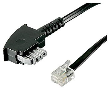 Goobay 50951 TAE-N Anschlusskabel (International Pin Out) 4-Polig, TAE-N-Stecker > RJ11/RJ14-Stecker (6P4C)