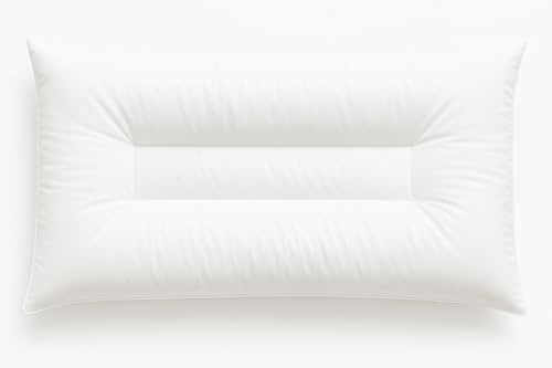 Lancashire Textiles Orthopaedic Anti Snore Pillow – Firm Support for Snoring Relief & Better Sleep – Hollowfibre Filling, Cotton Blend Cover, Hypoallergenic – 74 x 48 x 10 cm – Made in UK