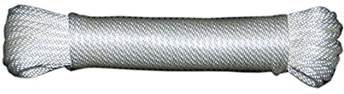 T.W Evans Cordage 44-083 1/4-Inch Solid Braid Nylon Rope 50-Feet Hank