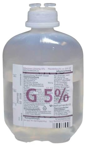 GLUCOSE 5% DELTAMEDICA Infusionslösung Plastikfl. 10X250 ml