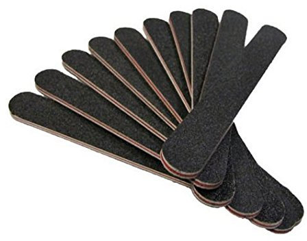 Lot de 10 limes à ongles double face émeri