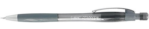 Bic Atlantis HB Porte-mines (Gris, Plastique, Noir, HB, 0,5 mm, Boîte de 12)