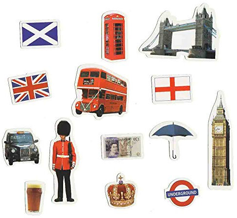 XXL-Konfetti England 42-tlg.