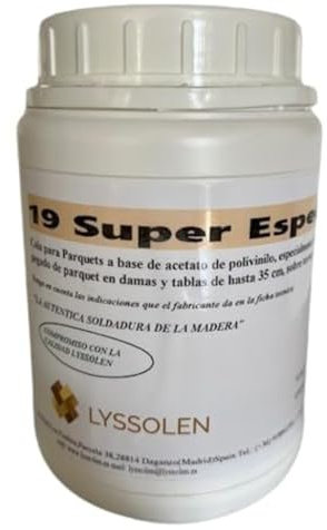 LYSSOLEN - Cola Parquet Super Especial con Alta Adherencia – Adhesivo Profesional para Suelos de Madera - Ideal para Instalaciones de Parquet Macizo y Laminado con Fijación Extra Fuerte (1,2 kg)