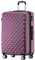 BEIBYE Zwillingsrollen 2066 Hartschale Trolley Koffer Reisekoffer Gepäck M-L-XL-Set (Violett, L)