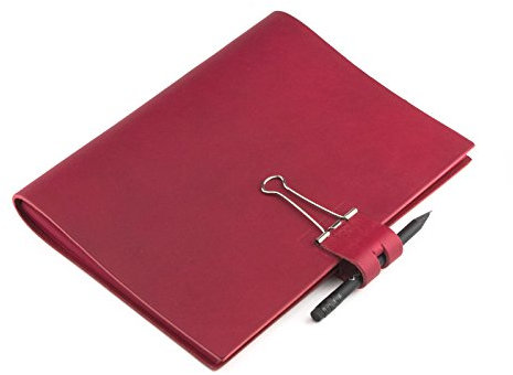 A5 Mind-Papers, revolutionäres X17-Karteikarten-Lernkarten-Box-Konzept! Belgisches Leder rot, nachhaltig; Inhalt: Ca. 30 Karten + Sloop + Bleistift! Made in Germany, 17 Jahre Garantie*