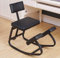 ZHDLJ Ergonomischer Kniestuhl, Ergonomischer Stuhl Orthopädischer Bürostuhl Kniehocker Kniestuhl Computerstuhl mit Bequemem Dickem Kissen und Lehne, (Schwarz
