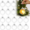 Sporgo Klar Weihnachtskugeln,16 Stück Durchsichtige Kunststoffkugeln DIY Weihnachtskugeln Deko Baumschmuck Hängender Kugel Befüllbare,Transparent Weihnachtsbaum Dekoration für Weihnachten Party