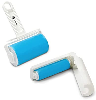 2 Pcs Lint Rollers,Sticky Roller,Reusable Pet Hair Remover for Clothes, Couch, Carpet, Easy to clean Dog & Cat Hair Remover Roller