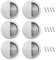 EMSea 6pcs Poignées de Porte Coulissantes Encastrées en Acier Inoxydable Poignée de Porte Coulissante Affleurantes pour Armoire Tiroir en Bois