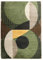 RugVista, Rondo, Teppich, 160 x 230 cm, Rectangle, Kurzflor, Modern, Oeko-TEX Standard 100, Wohnzimmer, Schlafzimmer, Esszimmer/Küche, Flur, Büro, Maschinenwaschbar bis 30 Grad, Grün/Gelb