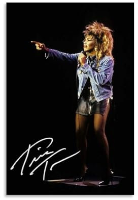 DEEBOW TINA TURNER SIGNED! Poster Decorative Painting Canvas Wall Posters And Art Picture Print Modern Family Bedroom Decor Posters 08x12inch(20x30cm)