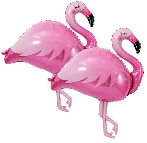 XXL Flamingo Folienballons, 2 Stück Flamingo Luftballons, Rosa Flamingo Ballons Groß, Ballons Flamingo für Hochzeit Geburtstag Party Dekoration, Überraschung Geschenk für Freundin