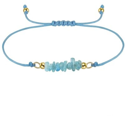 Epinki Armbänder 925 Sterling Silber, Hellblau Stein Armreifen Armschmuck Sterlingsilber, Wickelarmband, Blau, 25CM