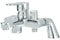 JUNSOTTOR Bath Shower Mixer Tap Modern Bath Taps Single Lever Bath Mixer Tap Deck Mounted Bath Tub Shower Tap Bathroom Tub Filler Brass for Bathtub and Shower Chrome