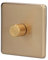 LED Dimmer Light Switch Knob Type Dimmer Switch Brushed Brass Switch for Home Use AC220V (monotonous light)